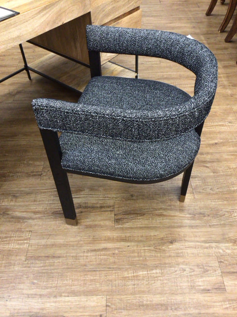 22" W x 27.5" H x 23" Worlds Away Custom Upholstered Jude Dining Arm Chair