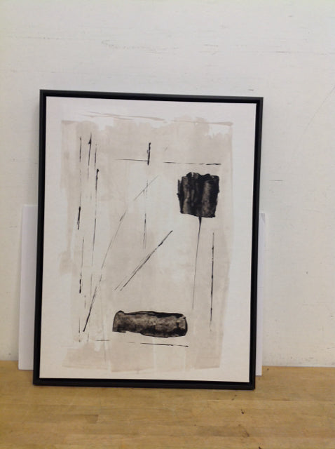 33.5x25.5 Framed Abstract Print on Canvas