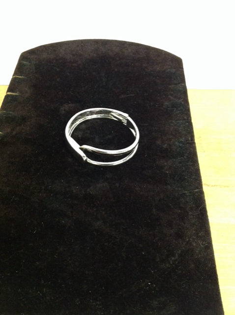 Silver Hinged Cuff Bracelet