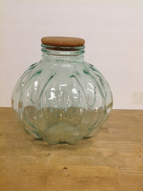 13" Glass Jar w/Lid