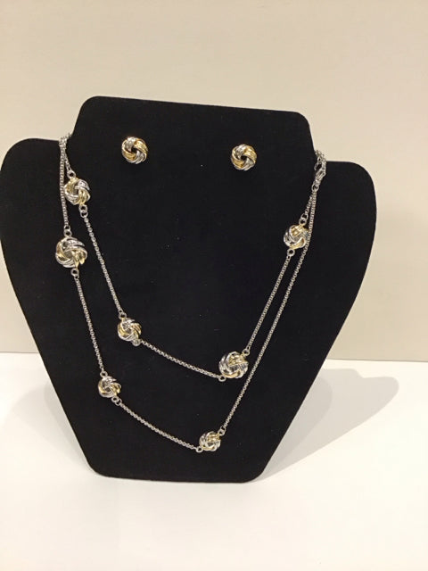 Tiffany Elsa Peretti Style Love Knots Neck/Earrings