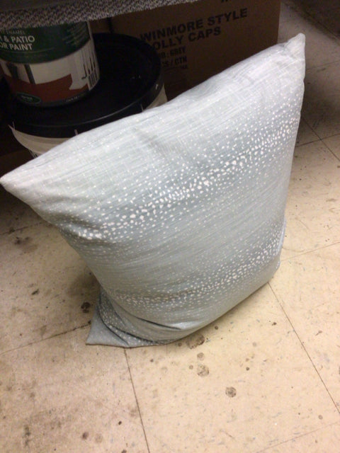 Light Blue White Dot Pattern Pillow