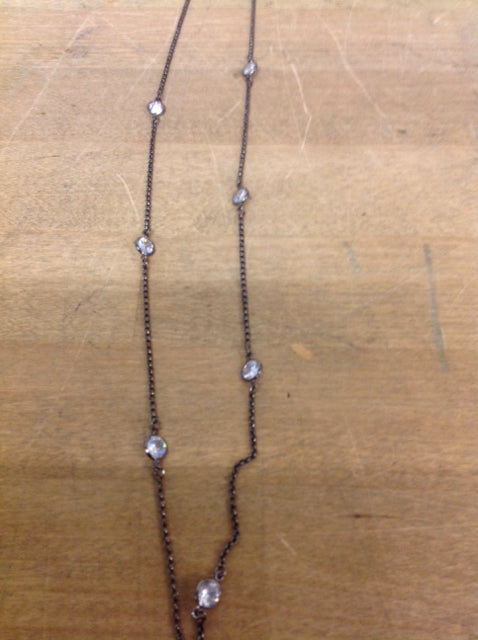 Necklace- Small Links W Crystals