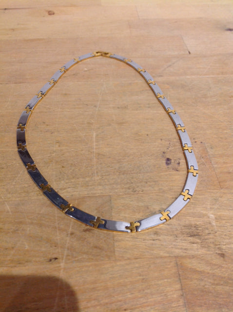 Necklace- Silver & Gold Link