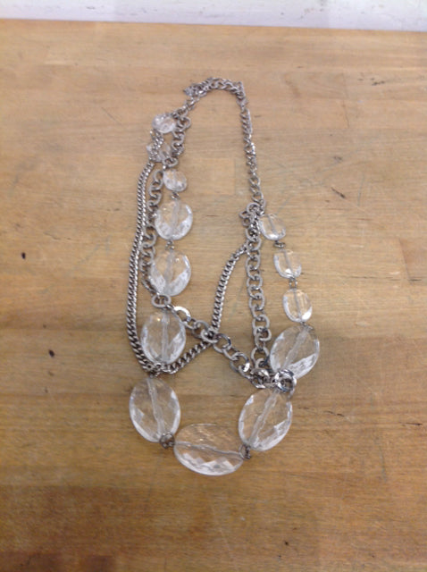 Necklace- Silver Link Crystals