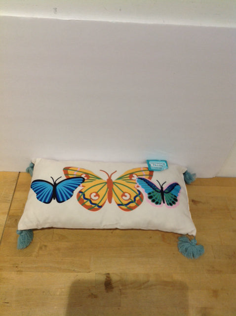 Outdoor Pillow w/Butterflies