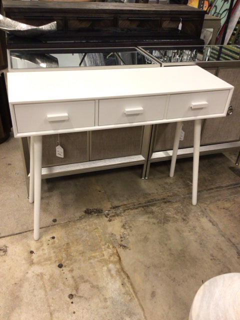 14x42 White 3 Drawer Console Table