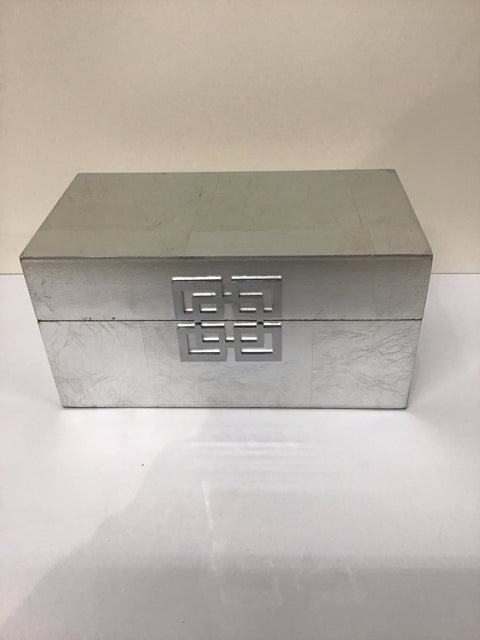 12x6 Silver Box w/Geometric Design Opening