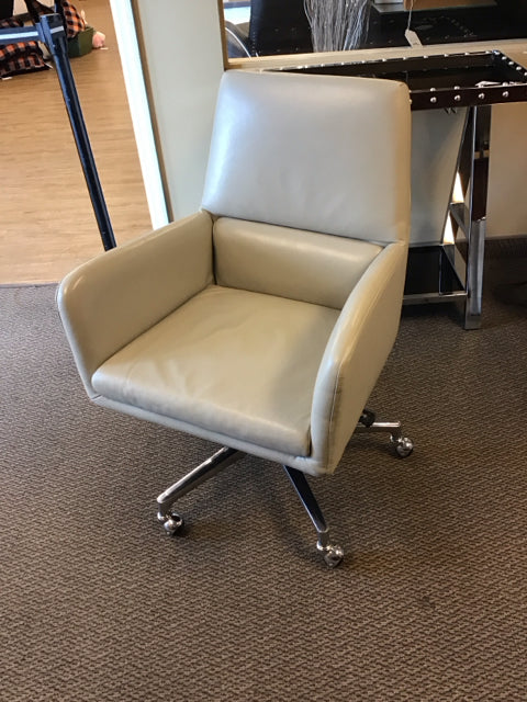 Bryce Leather Office Chair AS-IS Handle Chewed