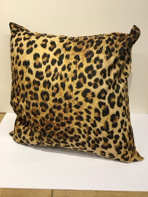Gold Leopard Print Pillow