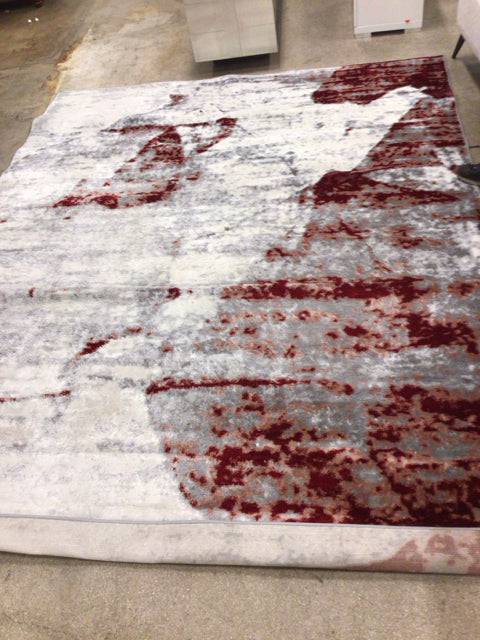 8' X 1O' Made In Turkey Cream/Red Rug