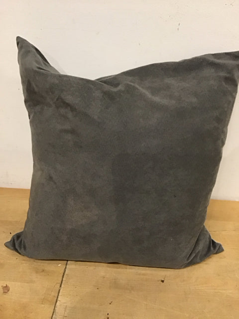 20" Gray Ultra Suede
