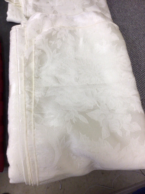 140" X 70" White Tablecloth