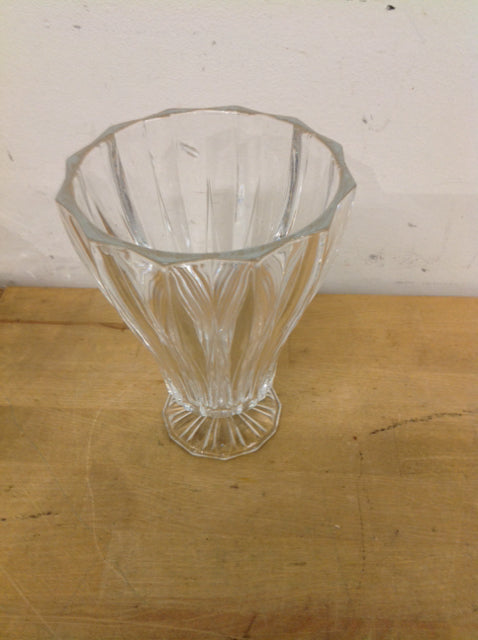 7" Footed Crystal Vase