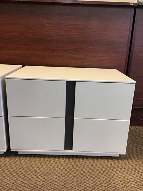 27.5"x13" Castelllo By Habitus Nightstand Light Gray