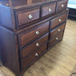 58" X 16 1/2" AS-IS RTG Belcourt Nine Drawer Dresser(Marks On Top Right Corner)