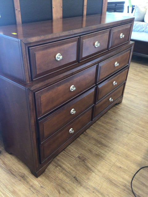 58" X 16 1/2" AS-IS RTG Belcourt Nine Drawer Dresser(Marks On Top Right Corner)