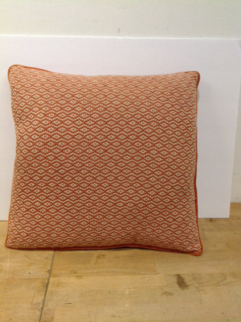 Tan/Orange Weave Pillow