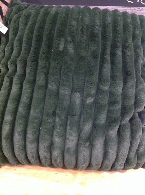 Pillow- 20" Rachel Roy Green Faux Fur