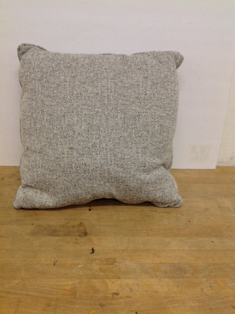 Square Grey/White Texture Upholstered Pillow