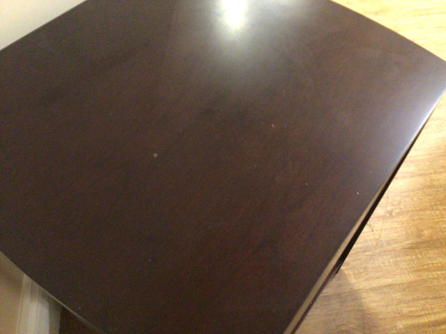 AS-IS American Drew Dark Wood One Darwer End Table