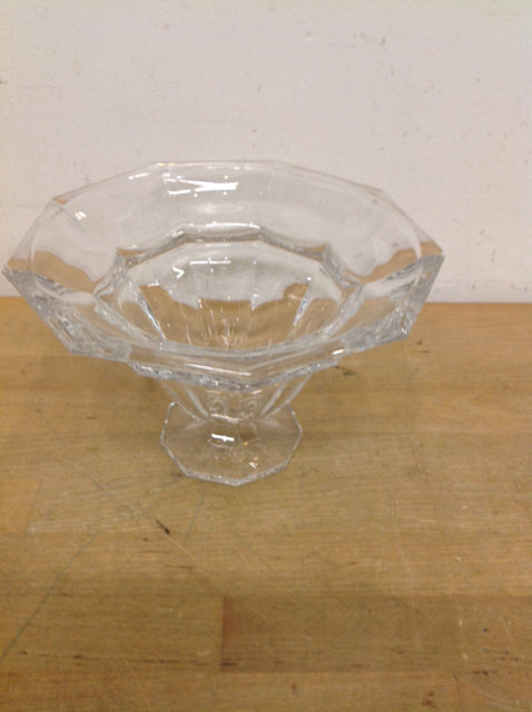 9" Footed Crystal Bowl