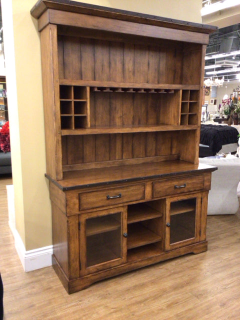 Havertys Furniture Wood Two PC Bar/Sideboard
