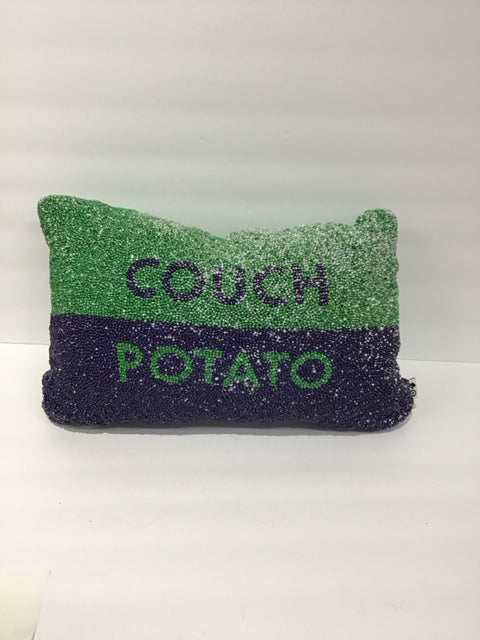 Kate Spade Beaded "Couch Potato" Lumbar Pillow
