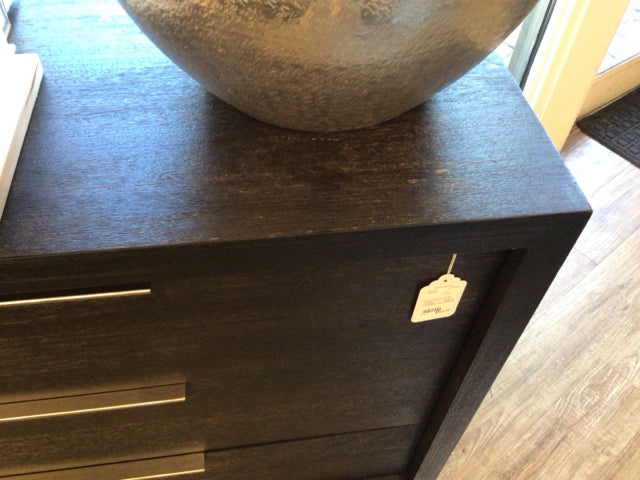 AS-IS 42" X 32" X 18" City Furniture Madden Dark Tone 3-drawer Nightstand