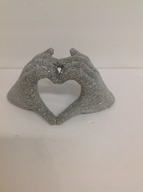 Sparkling Rhinestone Heart Hands