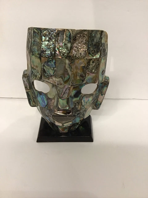 8" Mother of Pearl Face on Stand