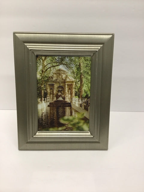 5x7 Brushed Faux Silver Picture Frame