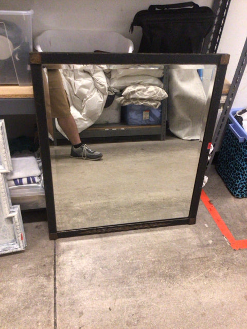 30" X 34"Metal Framed Beveled Mirror