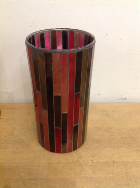 Vase- 11" Mosiac Glass