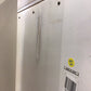 AS-IS Lane White Wood & Glass Display Cabinet(Small Crack In Back Top Area Repai