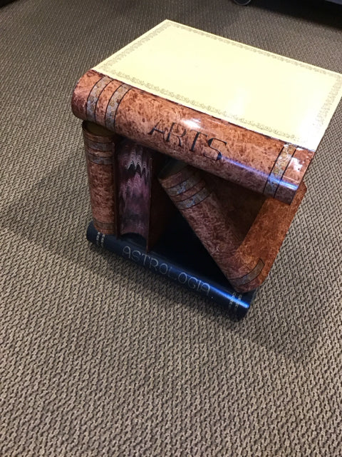 Vtg Bookend End Table