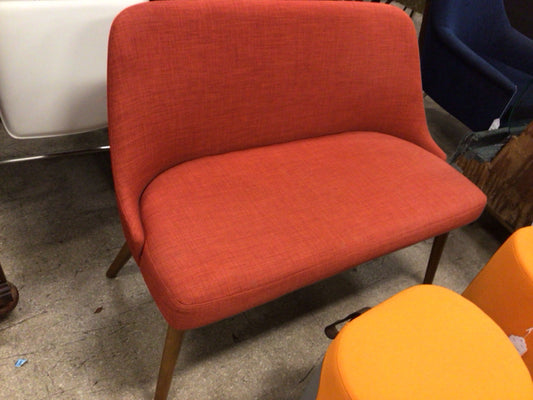 Orange Fabric Bench