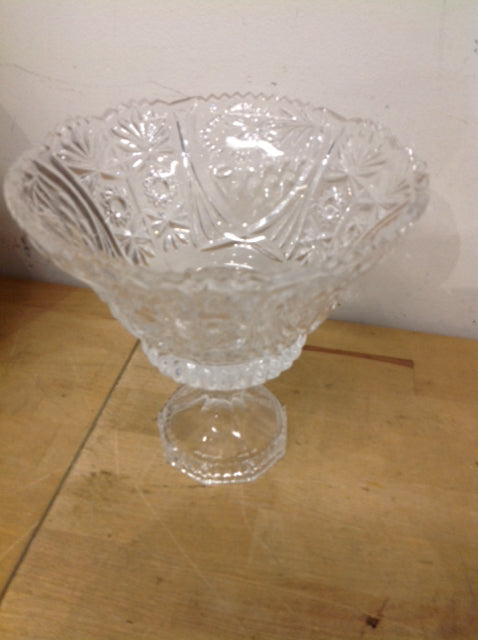 Bowl- 8" Footed Cut Crystal