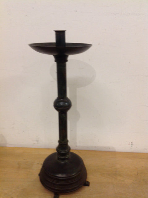 Candle Holder- 16" Aged Metal