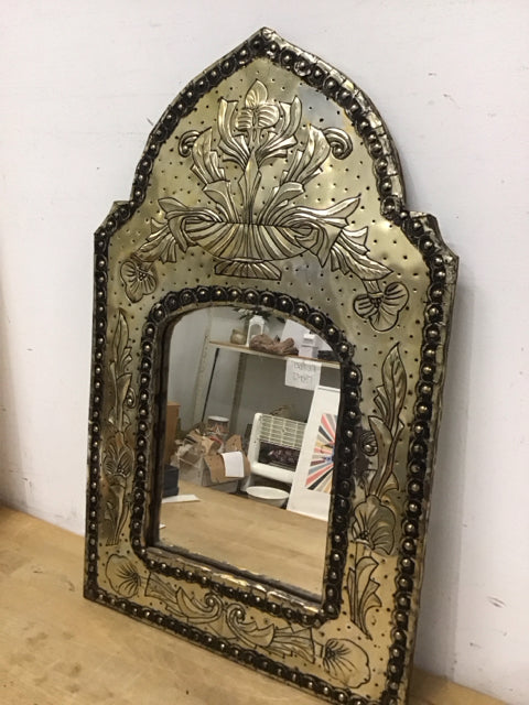 27x21 Gold Metal Framed Mirror