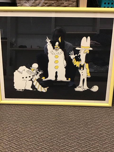 30x24 Framed "Duel of the Clowns" S/N