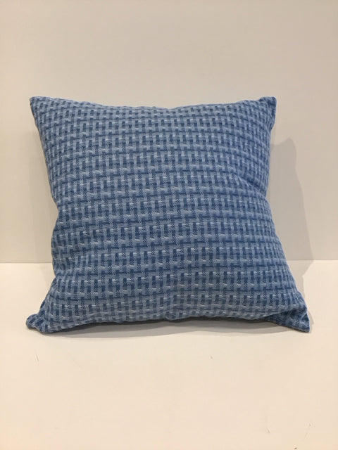 Blue Basket Weave Pillow
