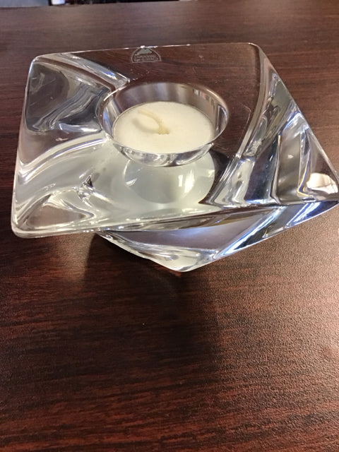 4" Orrefors Tornado Votive Holder