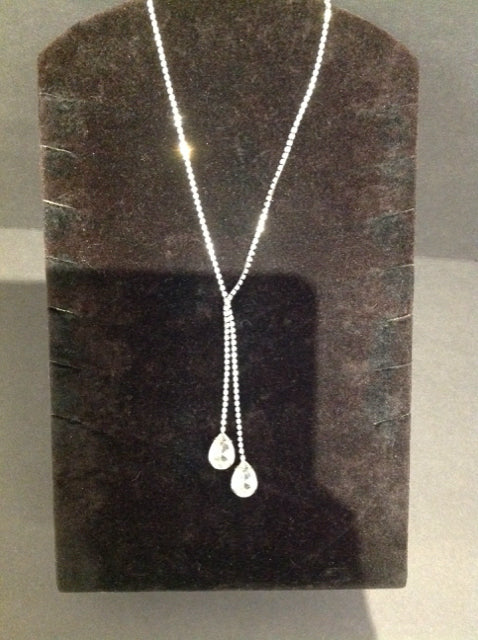 Rhinestone Lariat Necklace
