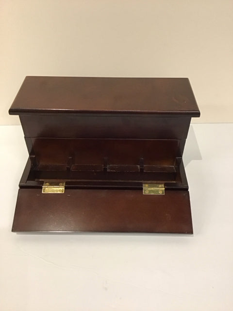 Bombay Co. Mahogany Wood Piano Letter Box