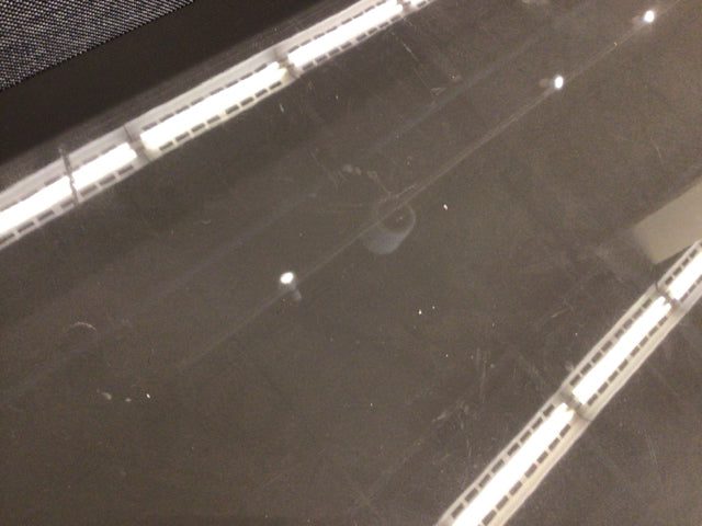 82"AS-IS Grey Lacqured Low Profile Media Console(Top Scratched)