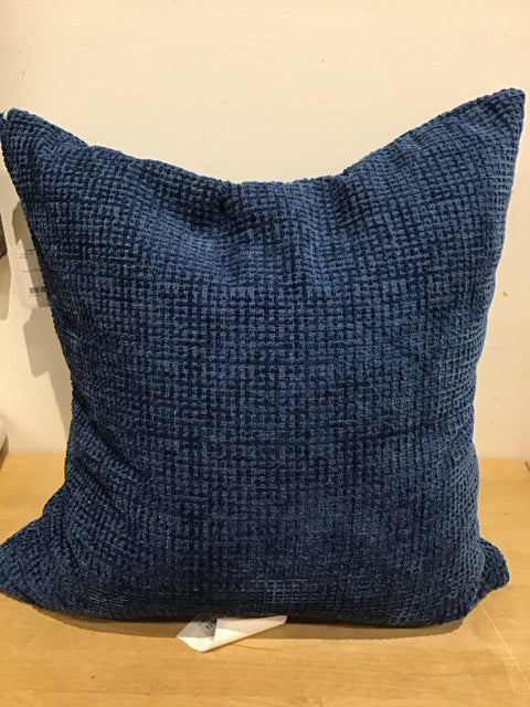 Blue Chenille Pillow