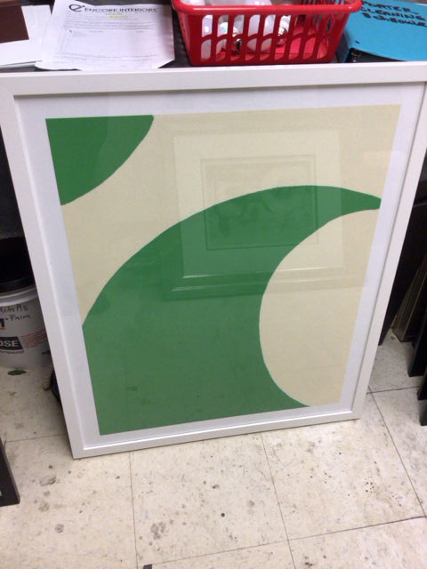 26 1/2" X 31 1/2" Lulu DK Framed Green Abstract Print