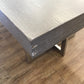 Expandable Grey Wood/Chrome Dining Table