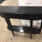 42" AS-IS Sherrill Black One Drawer Wood Demi Console Table(Top Scratched)